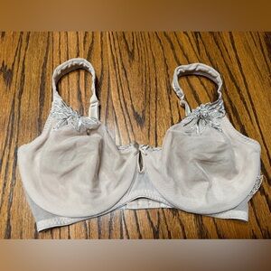 Curvation Unlined Underwire Lace Bra 38D Beige Nude 5304455